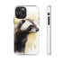 Badger on a Yellow Background - Impact Resistant Phone Case iPhone 11 Pro Glossy
